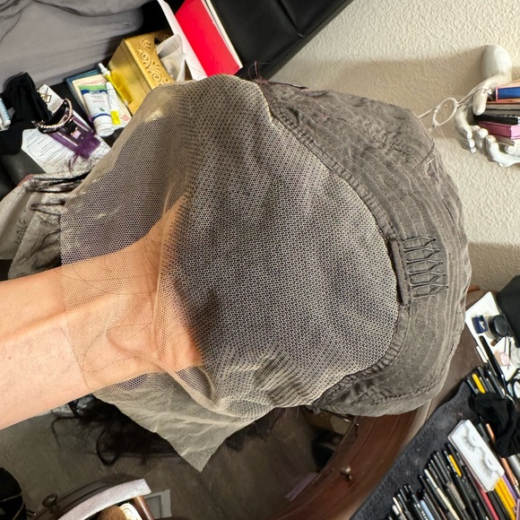 Human Hair Wig Dark Brown/Pink - Picture 12 of 14